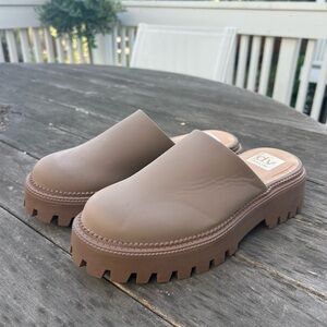 DV by Dolce Vita Lexy Chunky Lug Mules - Brown